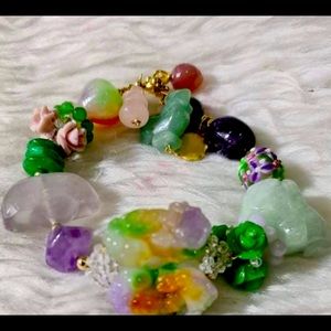 Year of the Rooster crystal charm bracelet